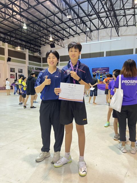 น้องนิวตรอน คว้ารางวัลรองชนะเลิศอันดับ 2 เทเบิลเทนนิส ชิงชนะเลิศจังหวัดเชียงราย