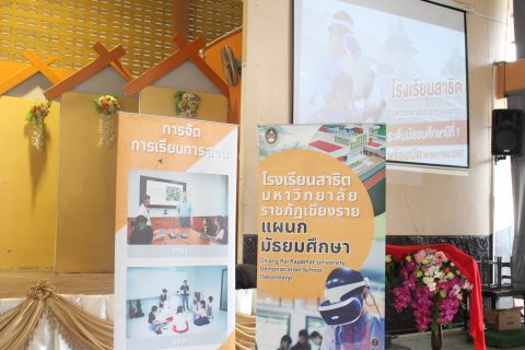 กิจกรรมประชาสัมพันธ์การรับนักเรียนและแนะนำโรงเรียนแก่นักเรียนโรงเรียนบ้านสันโค้ง(เชียงรายจรูญราษฎร์)